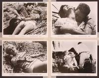 8p427 ISLE OF SIN 9 8x10 stills '62 half-clad sexy castaway, the desperate and the damned!