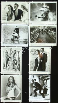 8p478 SPY WHO LOVED ME 8 8x10s '77 Roger Moore as James Bond, Caroline Munro, Barbara Bach