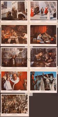 8p020 AGONY & THE ECSTASY 9 color 8x10 stills '65 Charlton Heston, Rex Harrison, Diane Cilento