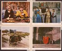 8p086 BECKET 4 color 8x10 stills '64 Richard Burton in the title role, Peter O'Toole, John Gielgud