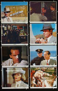 8p151 CHINATOWN 8 8x10 mini LCs '74 Jack Nicholson, Faye Dunaway, directed by Roman Polanski!