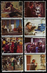 8p153 CONVERSATION 8 8x10 mini LCs '74 Gene Hackman is an invader of privacy, Francis Ford Coppola