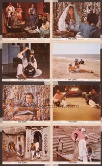 8p031 GURU 8 color 8x10 stills '69 James Ivory, Ismail Merchant, Ruth Prawer Jhabvala