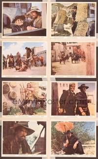 8p041 STRANGER RETURNS 8 color 8x10 stills '68 Un Uomo, un Cavallo, una Pistola, spaghetti western!