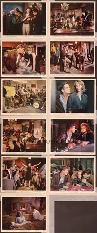 8p012 SUBTERRANEANS 11 color 8x10 stills '60 from Jack Kerouac novel, Leslie Caron, George Peppard