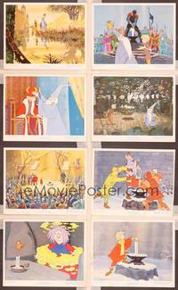 8p042 SWORD IN THE STONE 8 color 8x10 stills '64 Disney's cartoon story young King Arthur & Merlin!