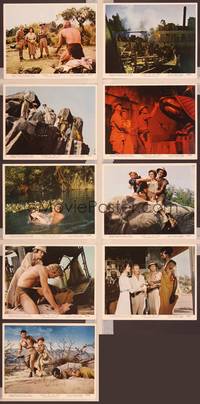 8p022 TARZAN THE APE MAN 9 color 8x10 stills '59 Edgar Rice Burroughs, Denny Miller & sexy Barnes!