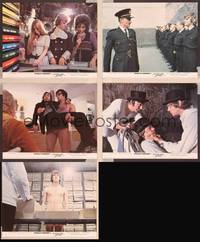 8p351 CLOCKWORK ORANGE 5 English FOH LCs '72 Stanley Kubrick classic, Malcolm McDowell