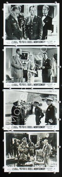 8p328 I WAS MONTY'S DOUBLE 8 Span/English FOH LCs '59 M.E. Clifton-James as himself, John Mills
