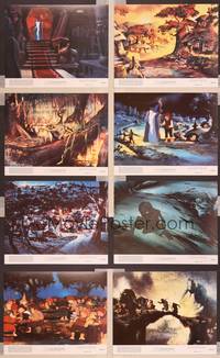 8p189 LORD OF THE RINGS 8 8x10 mini LCs '78 J.R.R. Tolkien classic, Ralph Bakshi cartoon!