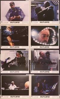 8p201 OUTLAND 8 8x10 mini LCs '81 Sean Connery is the only law on Jupiter, Peter Boyle,