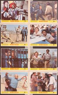 8p225 STIR CRAZY 8 8x10 mini LCs '80 Gene Wilder & Richard Pryor, directed by Sidney Poitier!