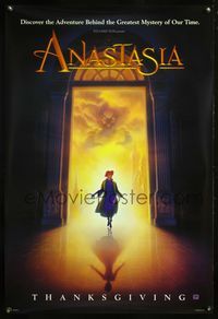 8r035 ANASTASIA DS teaser style A 1sh '97 Don Bluth cartoon about the missing Russian princess!