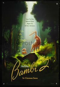 8r049 BAMBI II DS advance 1sh '06 Walt Disney, cute cartoon art from sequel!