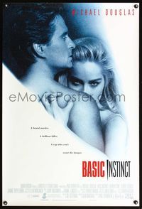 8r054 BASIC INSTINCT int'l 1sh '92 Paul Verhoeven directed, Michael Douglas & sexy Sharon Stone!