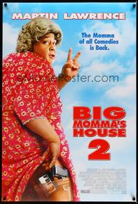 8r078 BIG MOMMA'S HOUSE 2 style A DS 1sh '06 wacky image of Martin Lawrence in drag!
