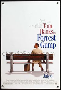 8r177 FORREST GUMP advance 1sh '94 Tom Hanks, Robin Wright Penn, Robert Zemeckis classic!