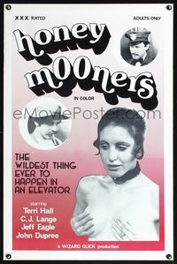 8r224 HONEY MOONERS 1sh '78 outrageous X-rated parody of the classic Jackie Gleason TV show!