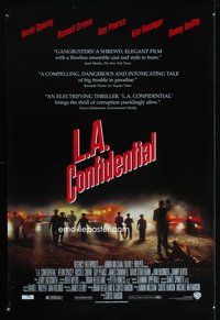 8r261 L.A. CONFIDENTIAL DS reviews 1sh '97 Kevin Spacey, Russell Crowe, Danny DeVito, Kim Basinger