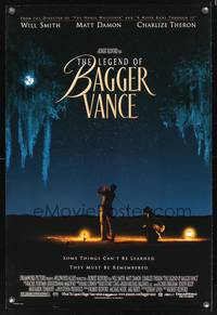 8r270 LEGEND OF BAGGER VANCE DS 1sh '00 Robert Redford directed, Will Smith & Matt Damon golfing!