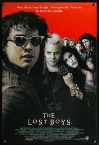 8r297 LOST BOYS int'l 1sh '87 teen vampire Kiefer Sutherland, directed by Joel Schumacher!