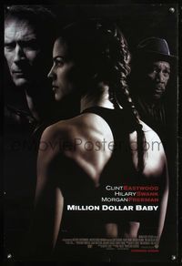 8r318 MILLION DOLLAR BABY DS advance 1sh '04 Clint Eastwood, boxer Hilary Swank!