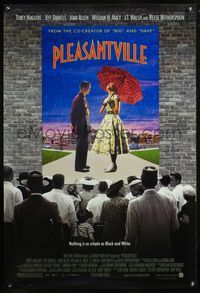 8r369 PLEASANTVILLE 1sh '98 Tobey Maguire, Reese Witherspoon, cool poster design!