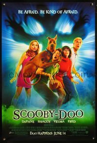 8r409 SCOOBY-DOO DS advance 1sh '02 CG, Matthew Lillard as Shaggy, Freddie Prinze Jr. as Fred!