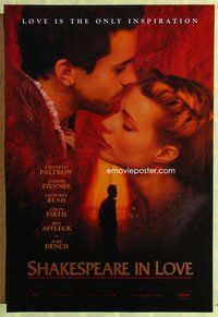 8r413 SHAKESPEARE IN LOVE int'l 1sh '98 romantic close up of Gwyneth Paltrow & Joseph Fiennes!