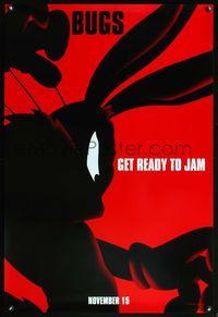 8r442 SPACE JAM teaser 1sh '96 cool art of Bugs Bunny!