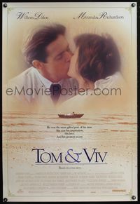8r499 TOM & VIV int'l 1sh '94 romantic image of Willem Dafoe & Miranda Richardson!