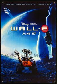 8r528 WALL-E DS advance spaceship 1sh '08 Walt Disney, Pixar CG, robots, Best Animated Film!