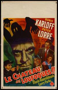 8s470 BOOGIE MAN WILL GET YOU Belgian 1949 Boris Karloff & Peter Lorre in a gay chiller-diller!