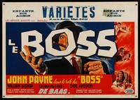 8s471 BOSS Belgian '56 cool art of mob boss John Payne w/cigar!
