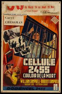 8s476 CELL 2455 DEATH ROW Belgian '55 biography of Caryl Chessman, no. 1 condemned convict!