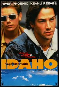 8s150 MY OWN PRIVATE IDAHO English double crown '92 close up of River Phoenix with Keanu Reeves!