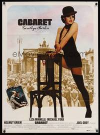 8s435 CABARET French/English 23x32 '72 Liza Minnelli in Nazi Germany, directed by Bob Fosse!