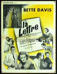 8s442 LETTER French 24x32 '47 different images of fascinating & dangerous Bette Davis!