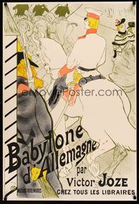 8s444 BABYLONE D'ALLEMAGNE French 1890s wonderful Henri de Toulouse-Lautrec painting!