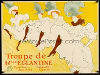 8s445 TROUPE DE MLLE EGLANTINE French 1890s Henri de Toulouse-Lautrec art of showgirls!