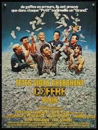 8s358 BRINK'S JOB French 17x21 '78 art of Peter Falk & Peter Boyle, directed by William Friedkin!