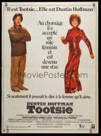 8s426 TOOTSIE French 16x21 '82 full-length Dustin Hoffman as himself and in drag!