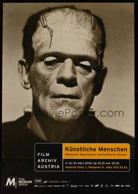 8s255 KUNSTLICHE MENSCHEN German '00 great close-up of Boris Karloff as Frankenstein!