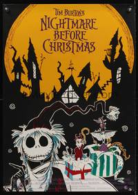 8s261 NIGHTMARE BEFORE CHRISTMAS German '93 Tim Burton, Disney, different horror cartoon art!