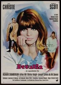 8s263 PETULIA German '68 Lester directed, different art of Julie Christie & George C. Scott!