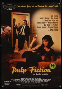 8s264 PULP FICTION German '94 Quentin Tarantino, Uma Thurman, Bruce Willis, Samuel L. Jackson!