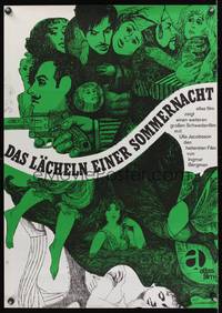 8s271 SMILES OF A SUMMER NIGHT German R65 Ingmar Bergman's Sommarmattens Leende, Nosbisch art!