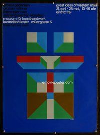 8s253 GREAT IDEAS OF WESTERN MAN German museum '90s cool John Massey abstract art!