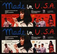 8s162 MADE IN U.S.A. 2 Japanese/French R99 Jean-Luc Goddard, Anna Karina, Ferracci design!