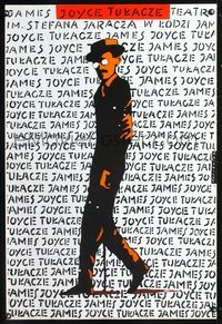 8s670 DUBLINERS Polish 26x39 '90s Gregorz Marszalek art of James Joyce!